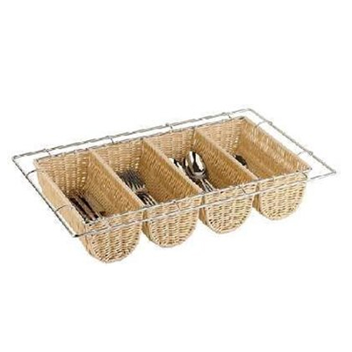 Besteckkasten Rattan