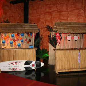 Marktstand Bambus mit Spiel Mieten BPE Events