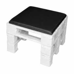 Lounge Hocker Wood PL weiß
