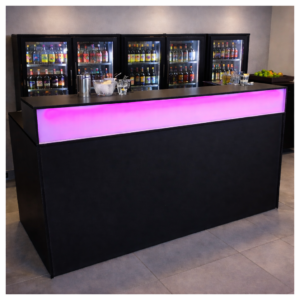 Theke "TREND" schwarz 200 LED