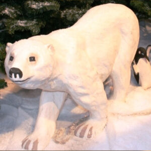 Eisbär laufend (Dekofigur)