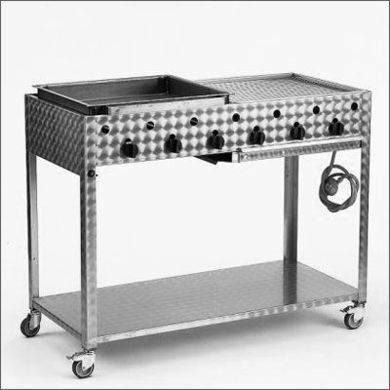 Gasgrill 3-flammig, doppelt